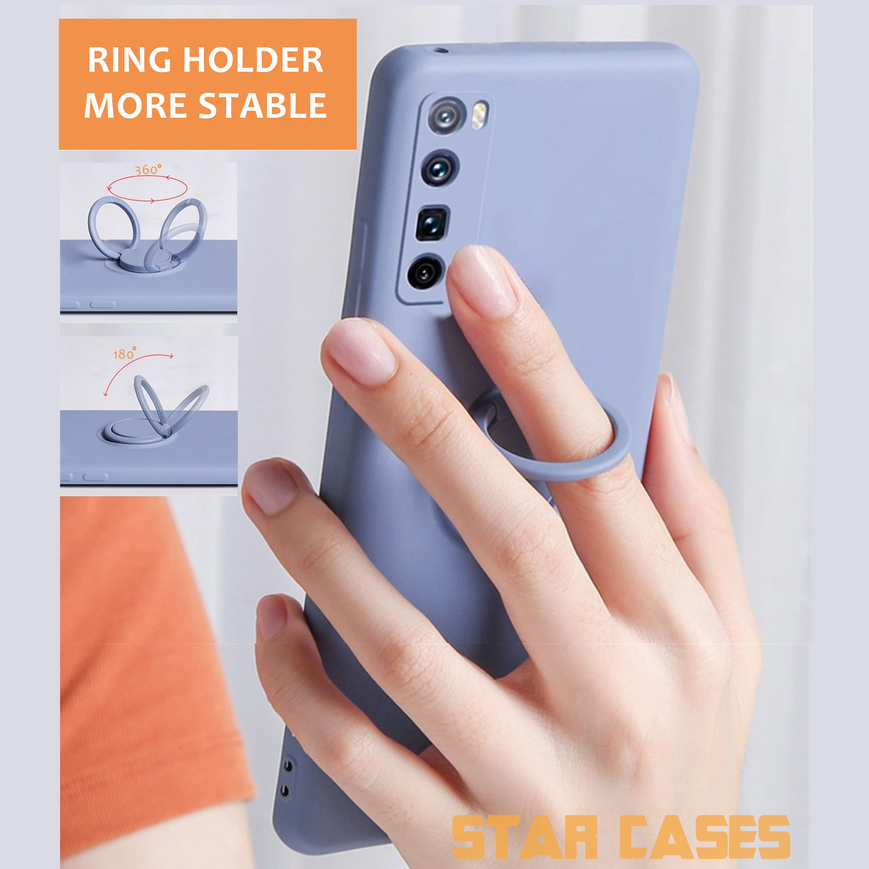 Samsung S10 Liquid Silicone Ring Case