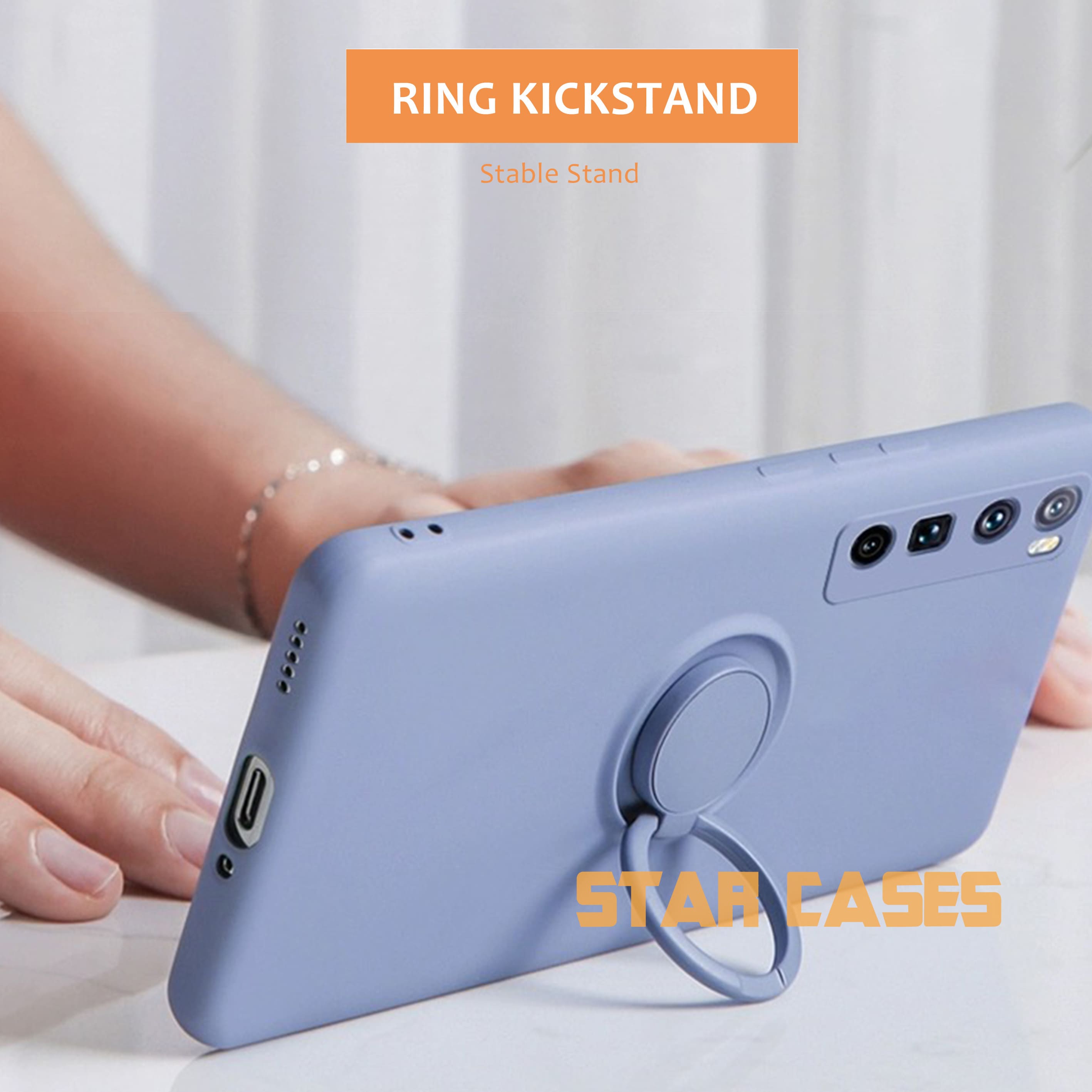 Samsung Note 10 Plus Liquid Silicone Ring Case