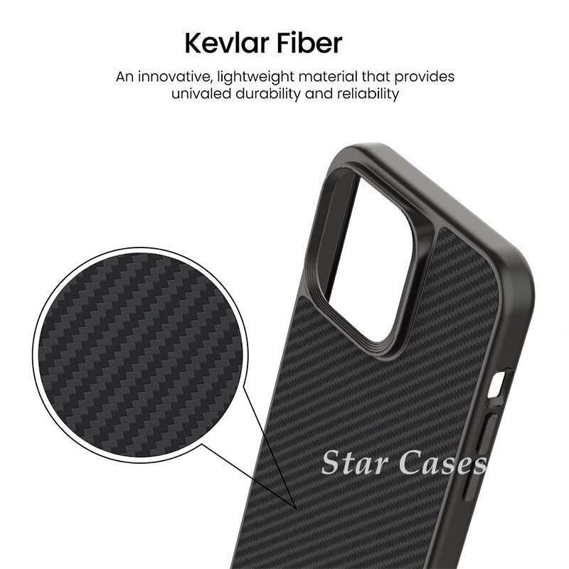 iPhone 15 Plus Heavy Duty Kevlar Magnetic Magsafe Case