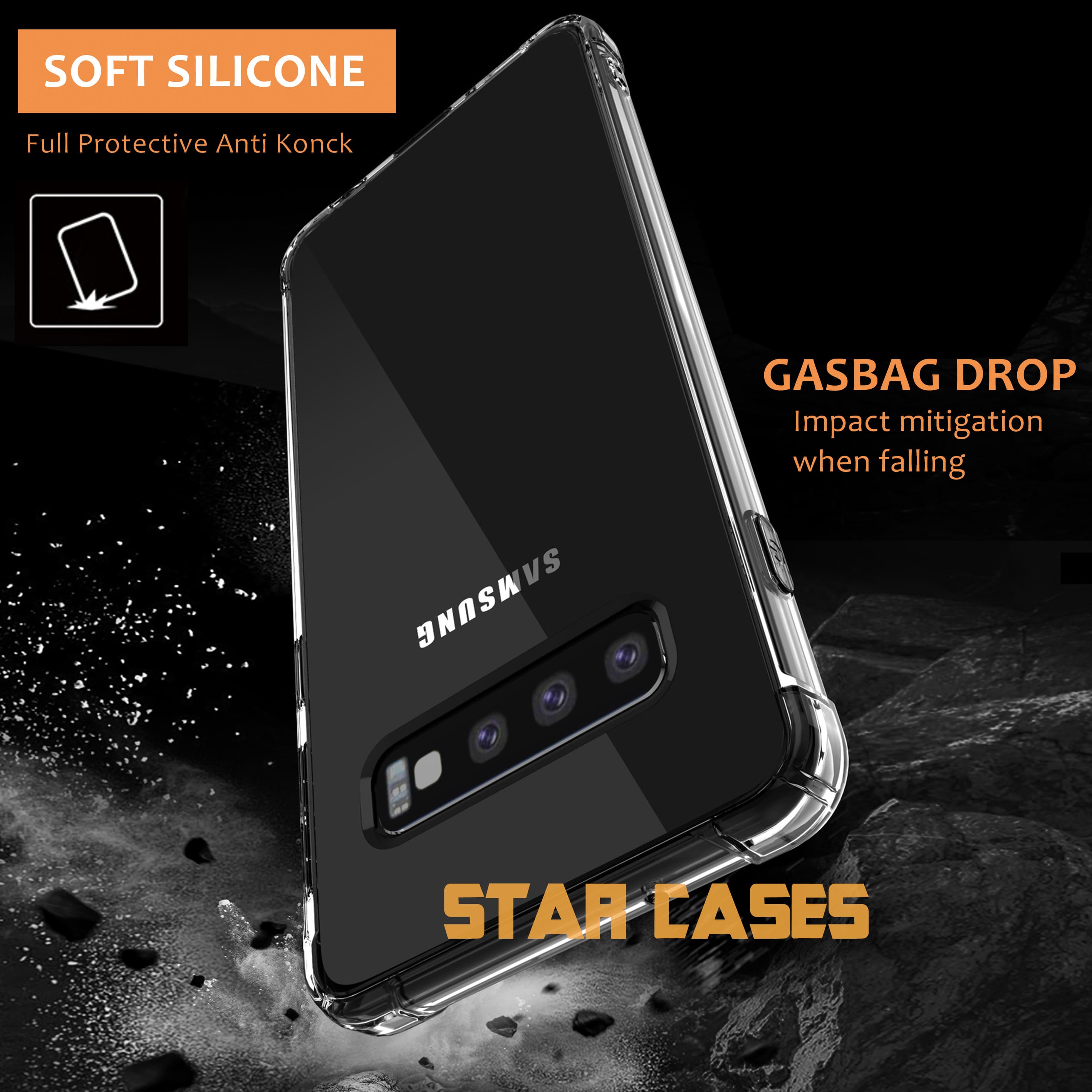 Samsung S24 Ultra Clear Soft Bumper Case
