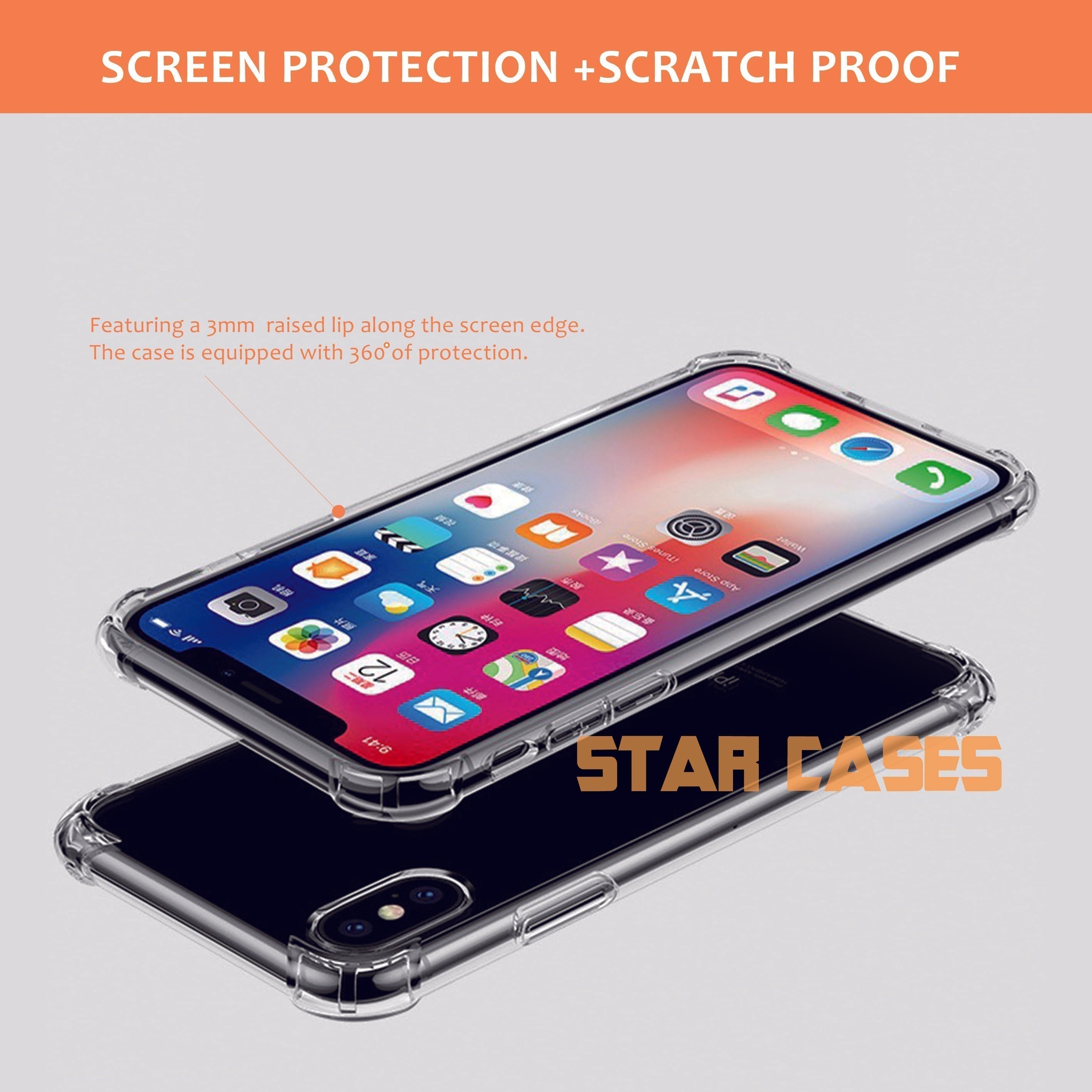 iPhone 14ProMax Clear Soft Bumper Case