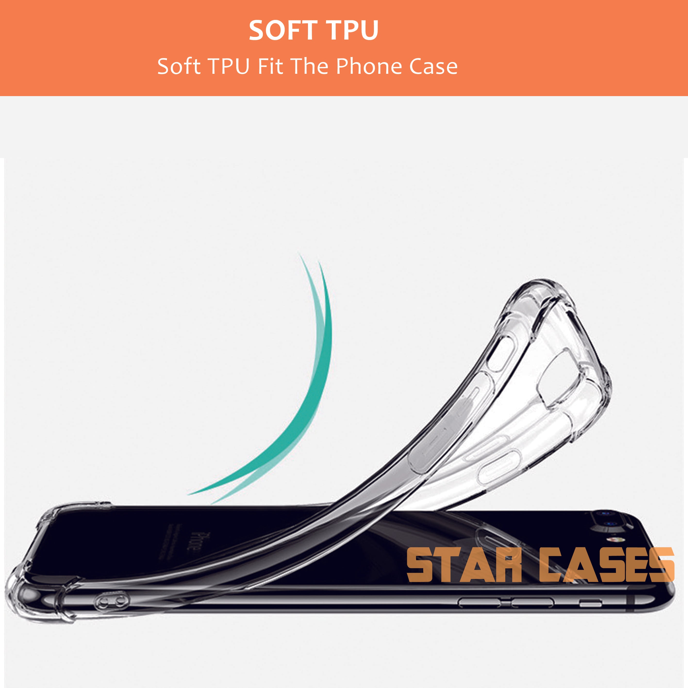 iPhone 15 Pro Clear Soft Bumper Case