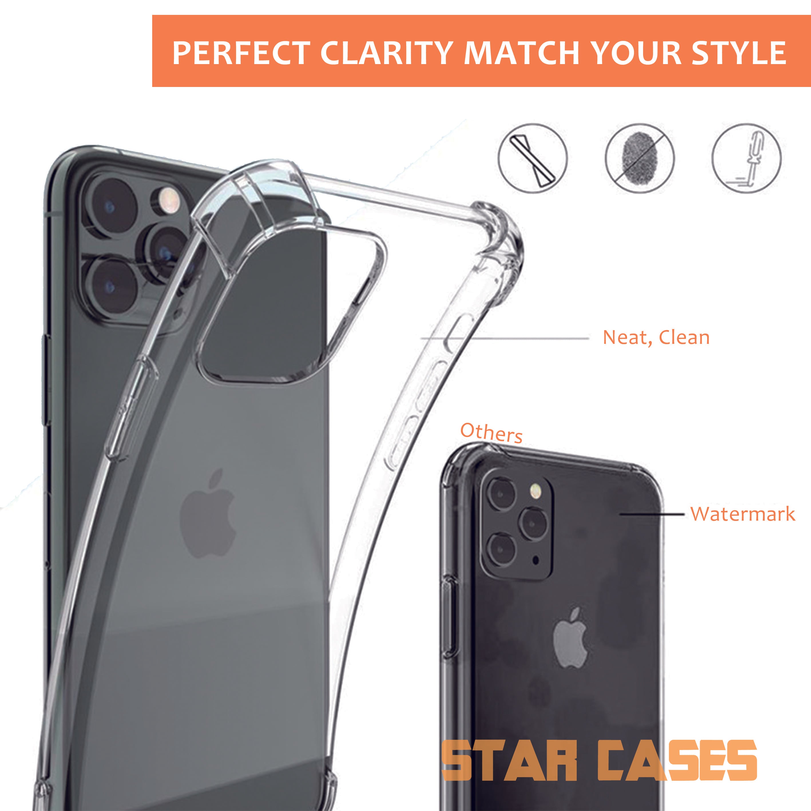 iPhone 7/8/SE2 Clear Soft Bumper Case