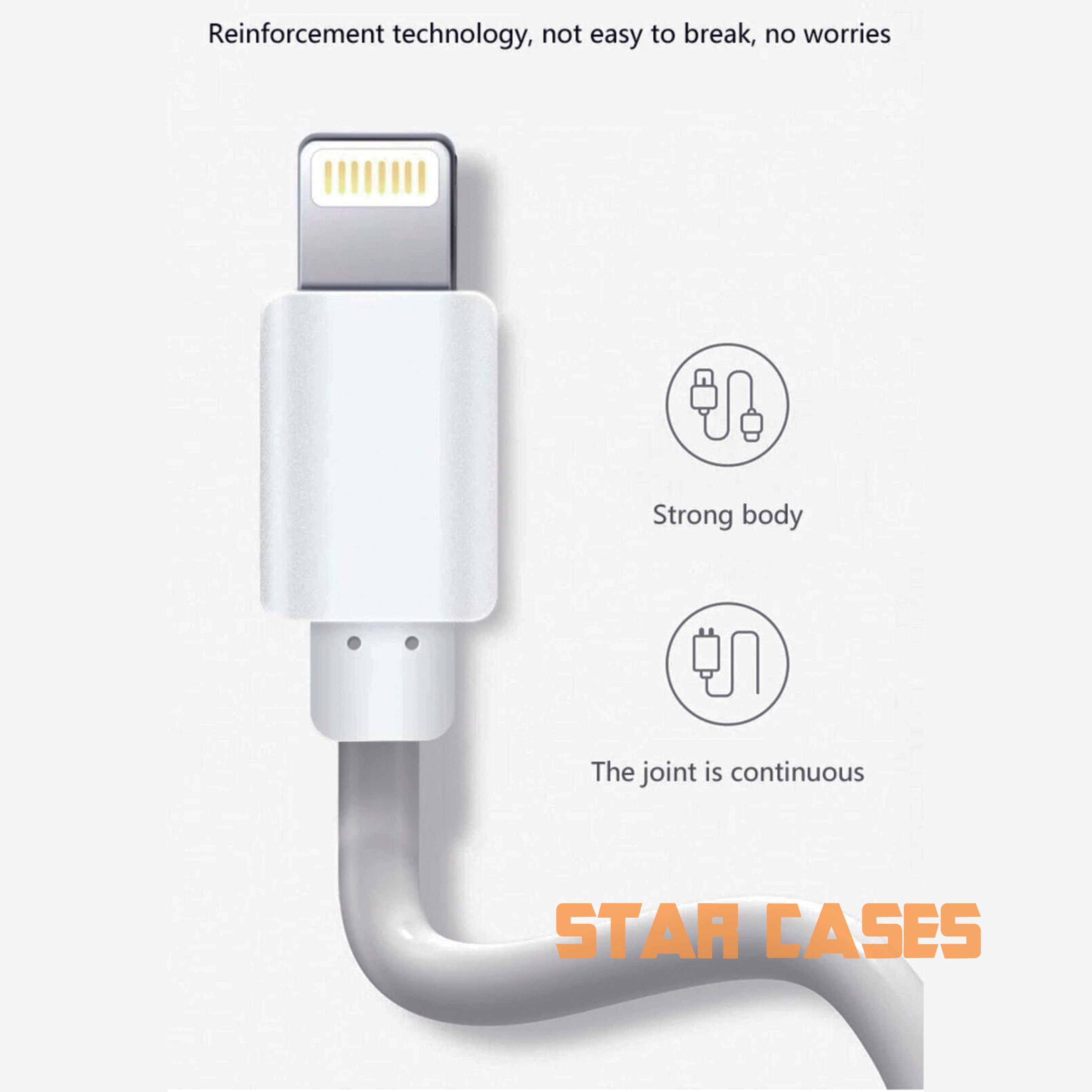 2m Lightening To USB Cable For iPhone iPad