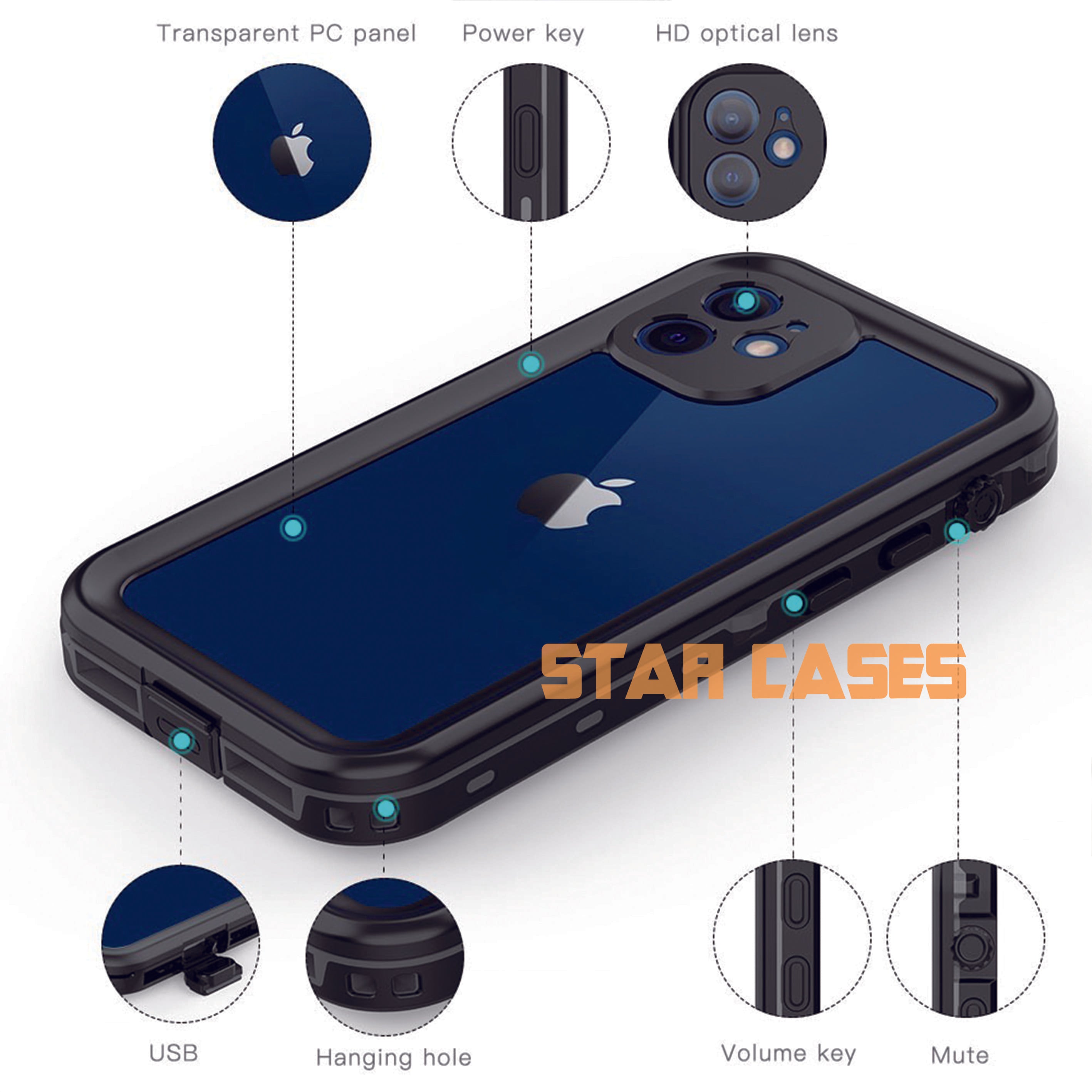 iPhone 15 Plus Waterproof Shockproof Case