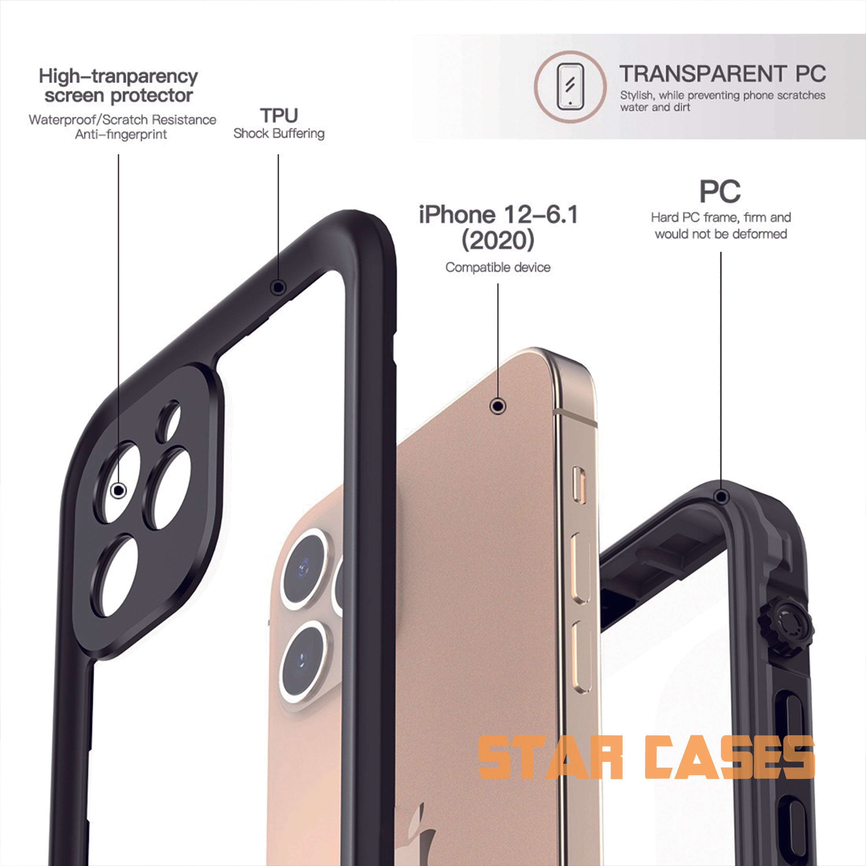 iPhone XS Max Waterproof Shockproof Case