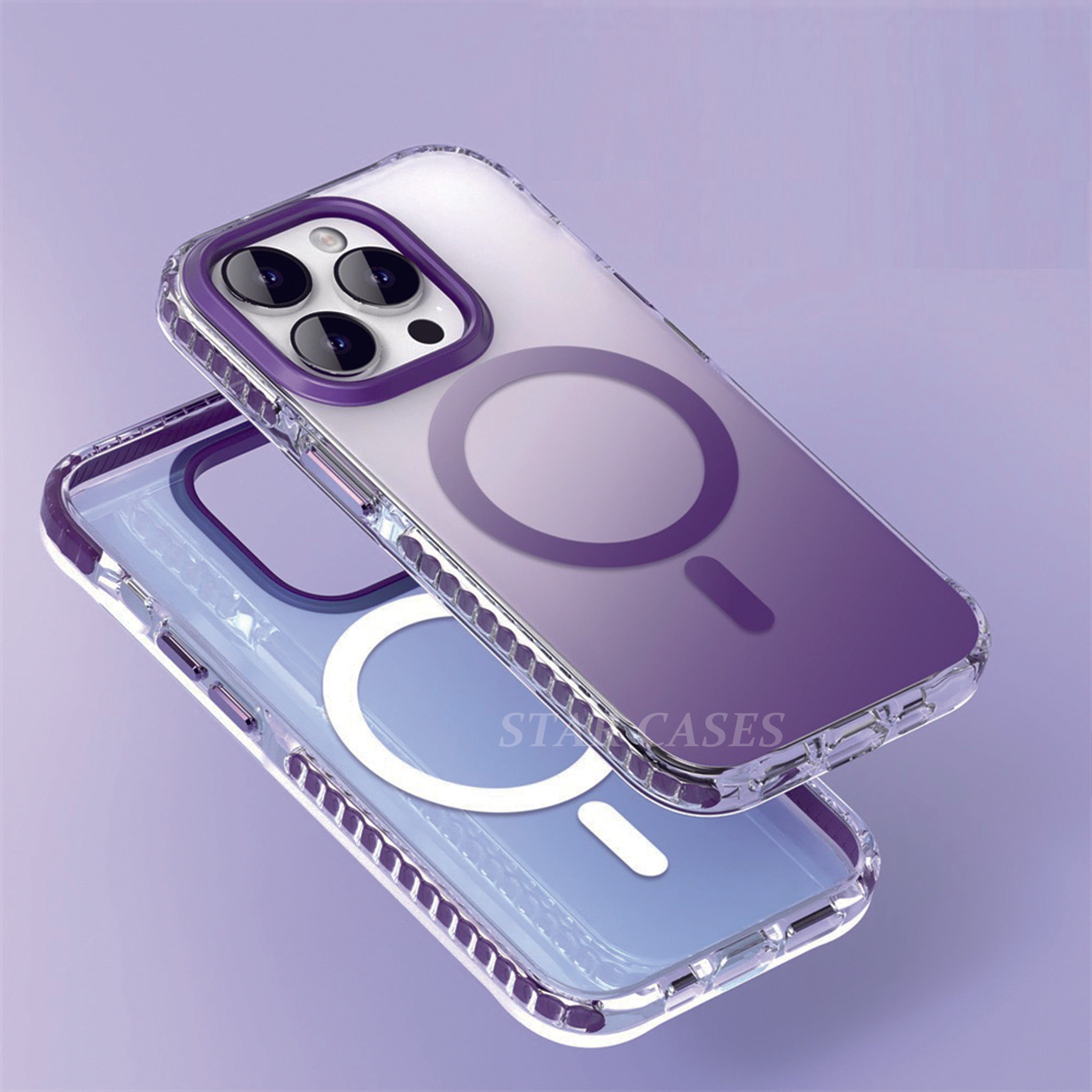 iPhone 15 Gradient Color Matte Magsafe Case