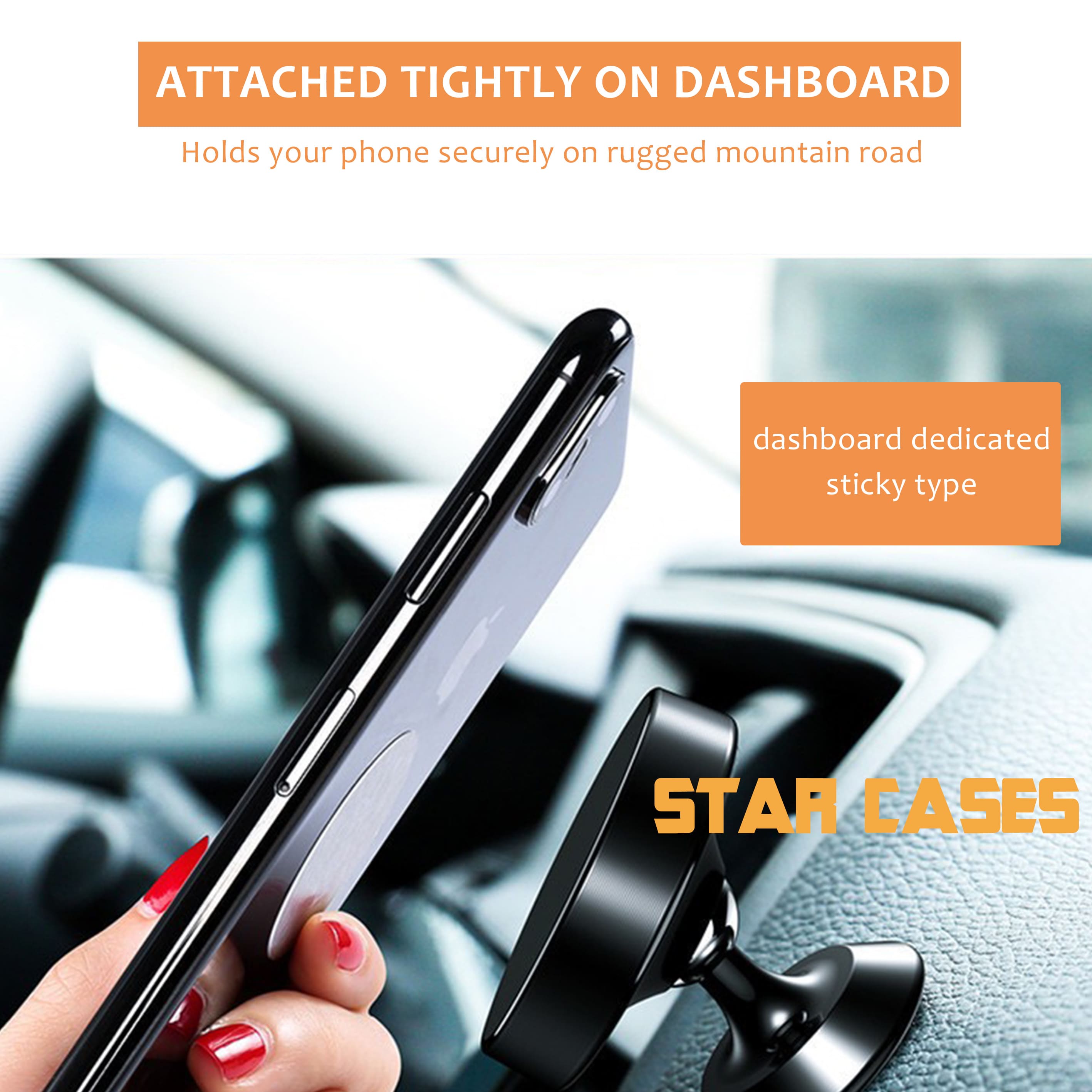 Rotation Universal Magnetic Dashboard Phone Holder