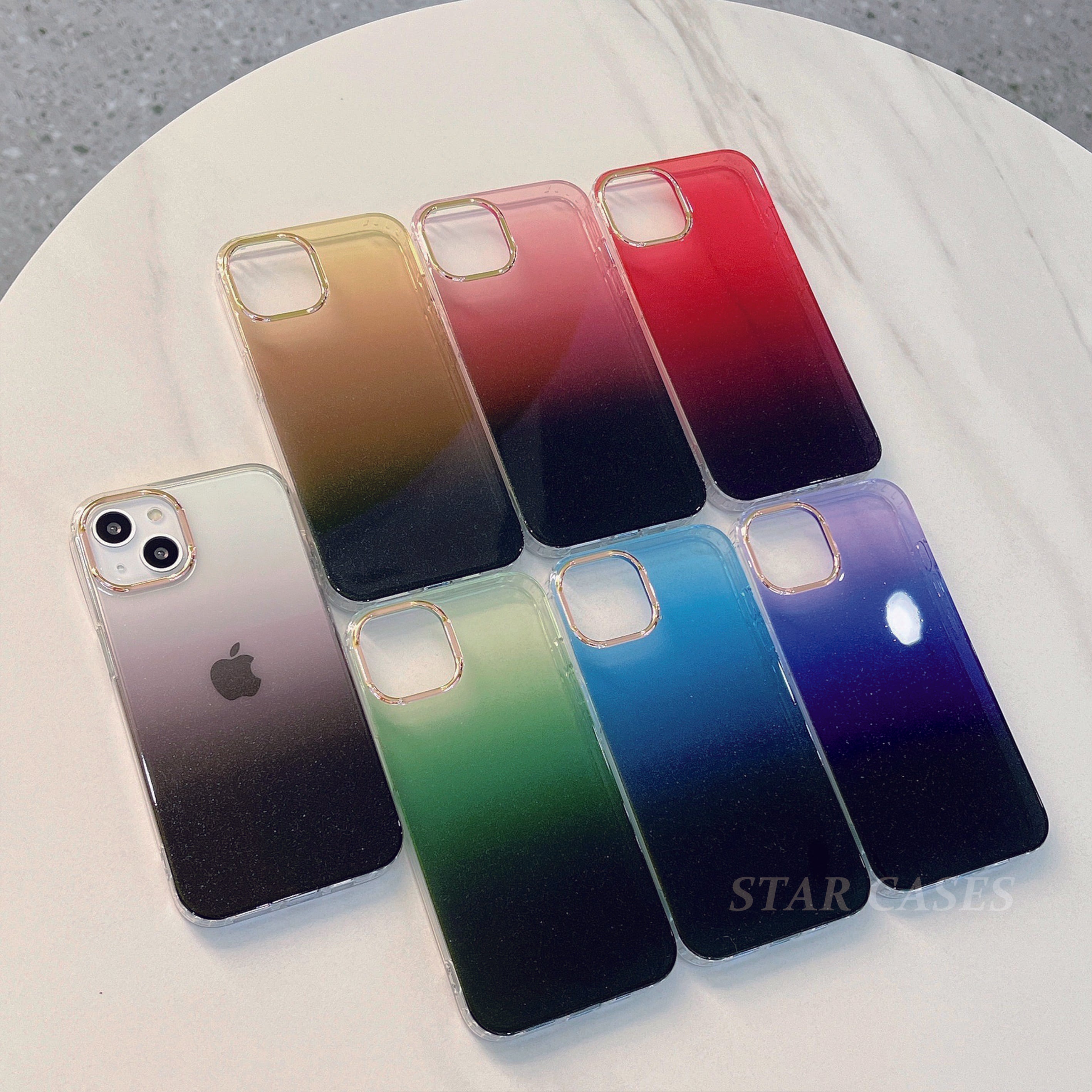 iPhone 13 Pro Gradient Color Sparkling  Case
