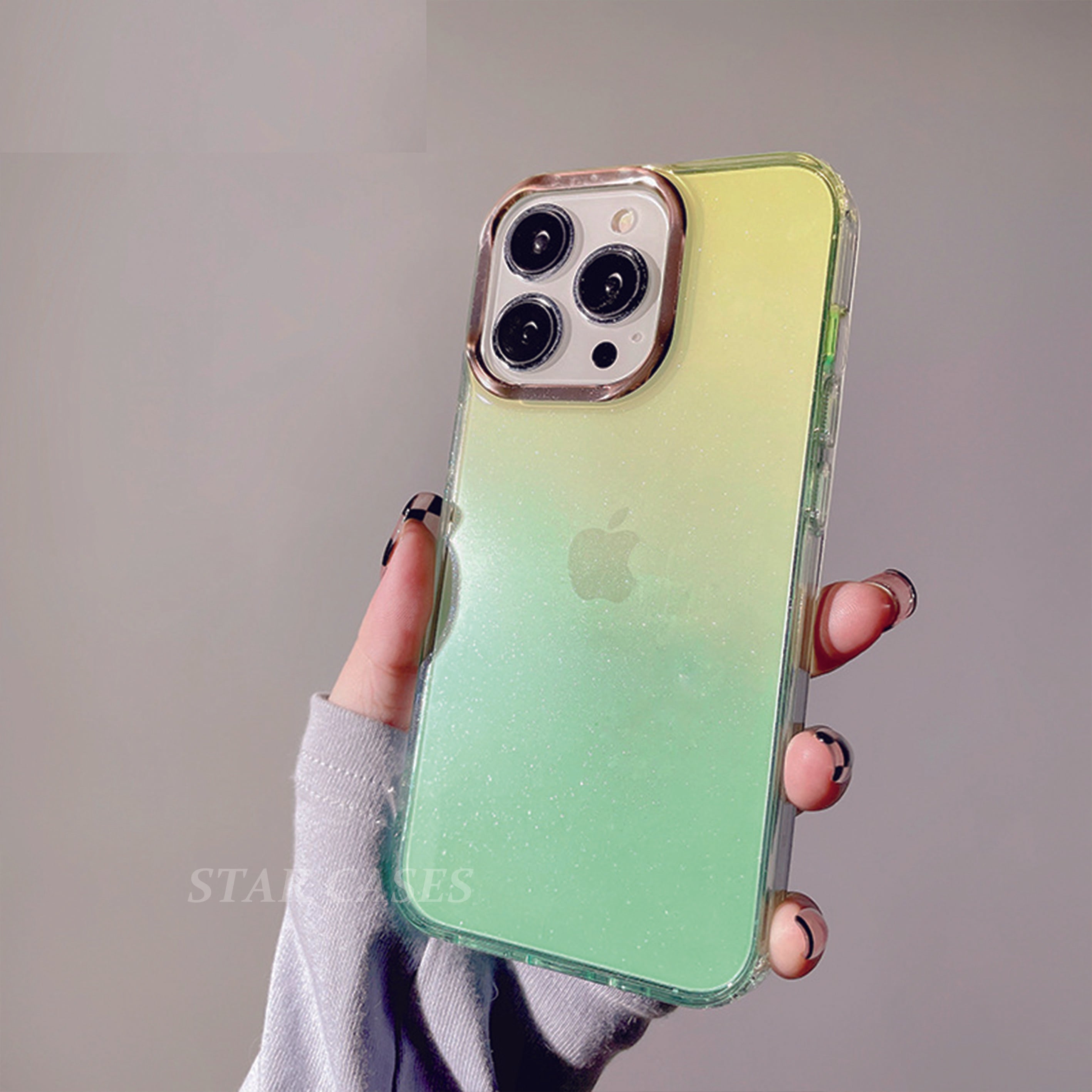 iPhone 15 Pro Max Gradient Color Sparkling  Case