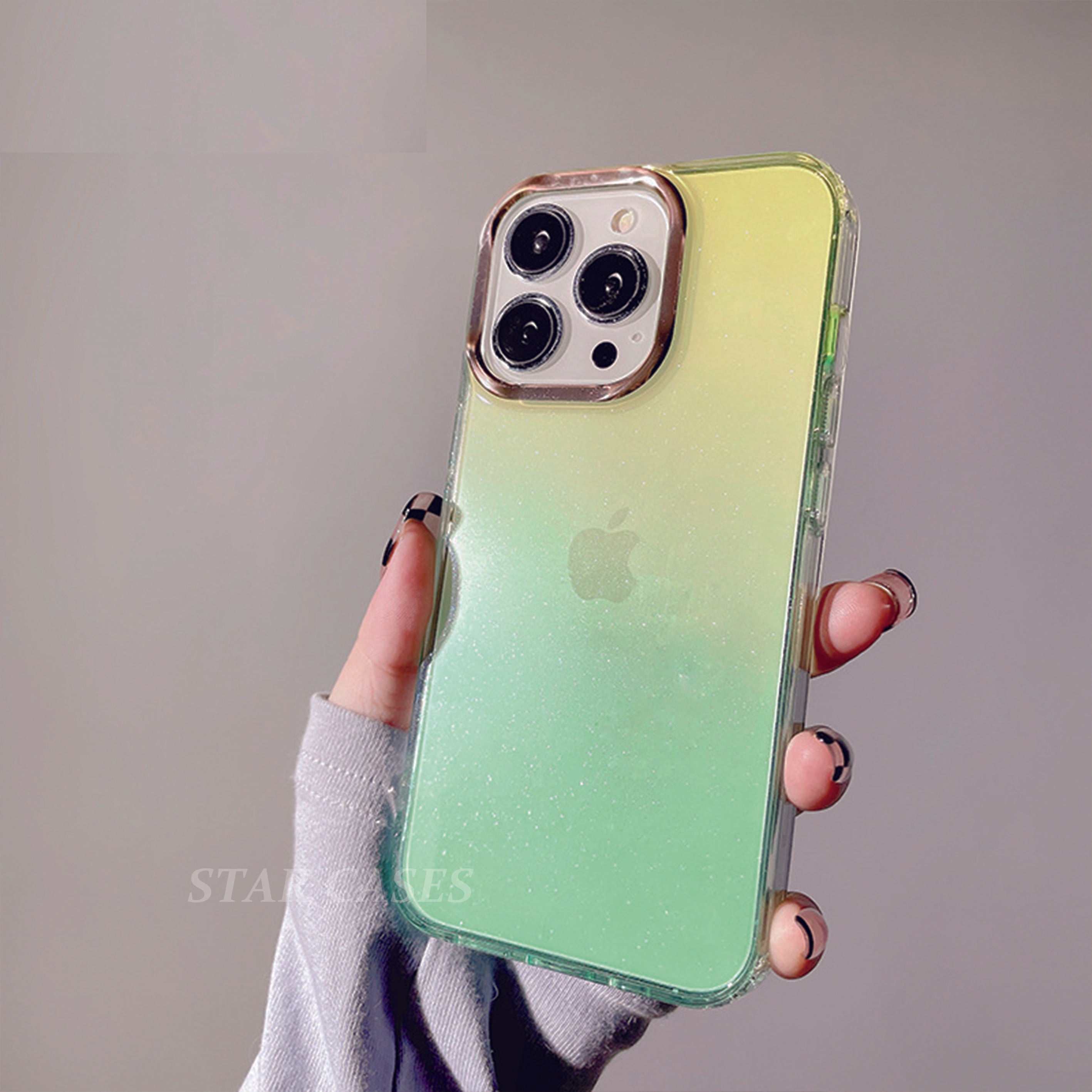 iPhone 13 Gradient Color Sparkling  Case