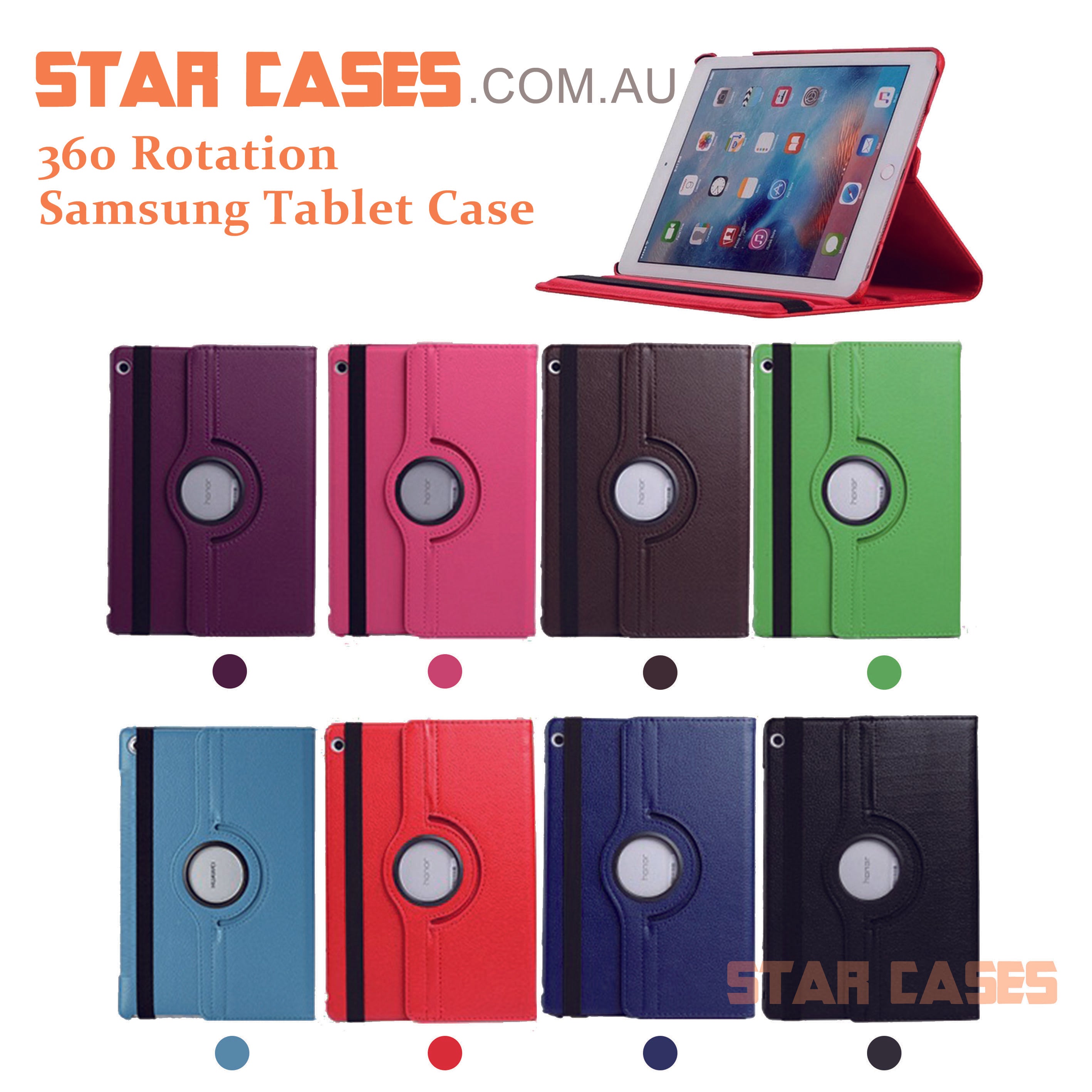 Samsung Tab A7 Lite T220/225 Tablet 360 Rotation Leather Flip Cover