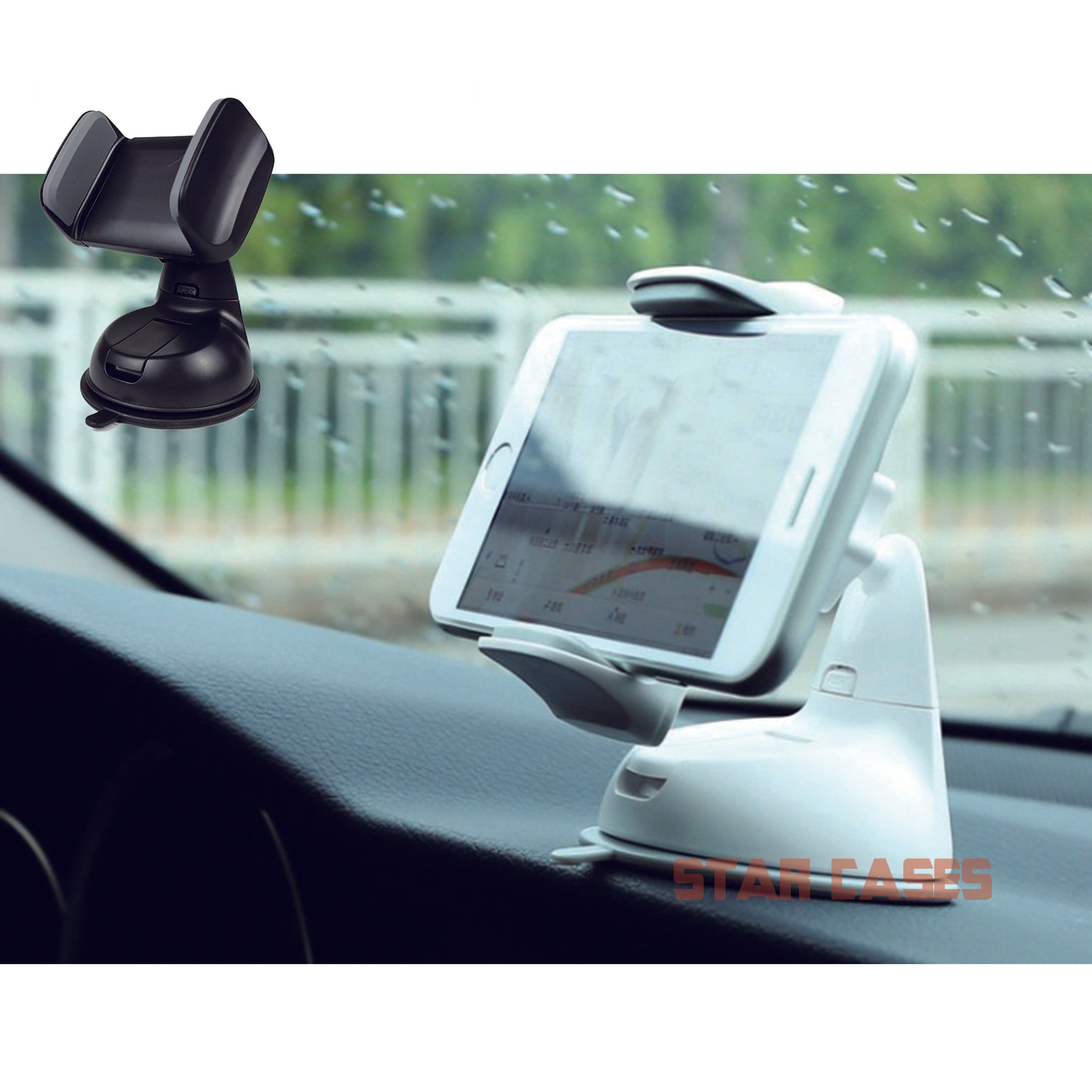 Universal Compact Car holder for Dashboard and Wind Shield