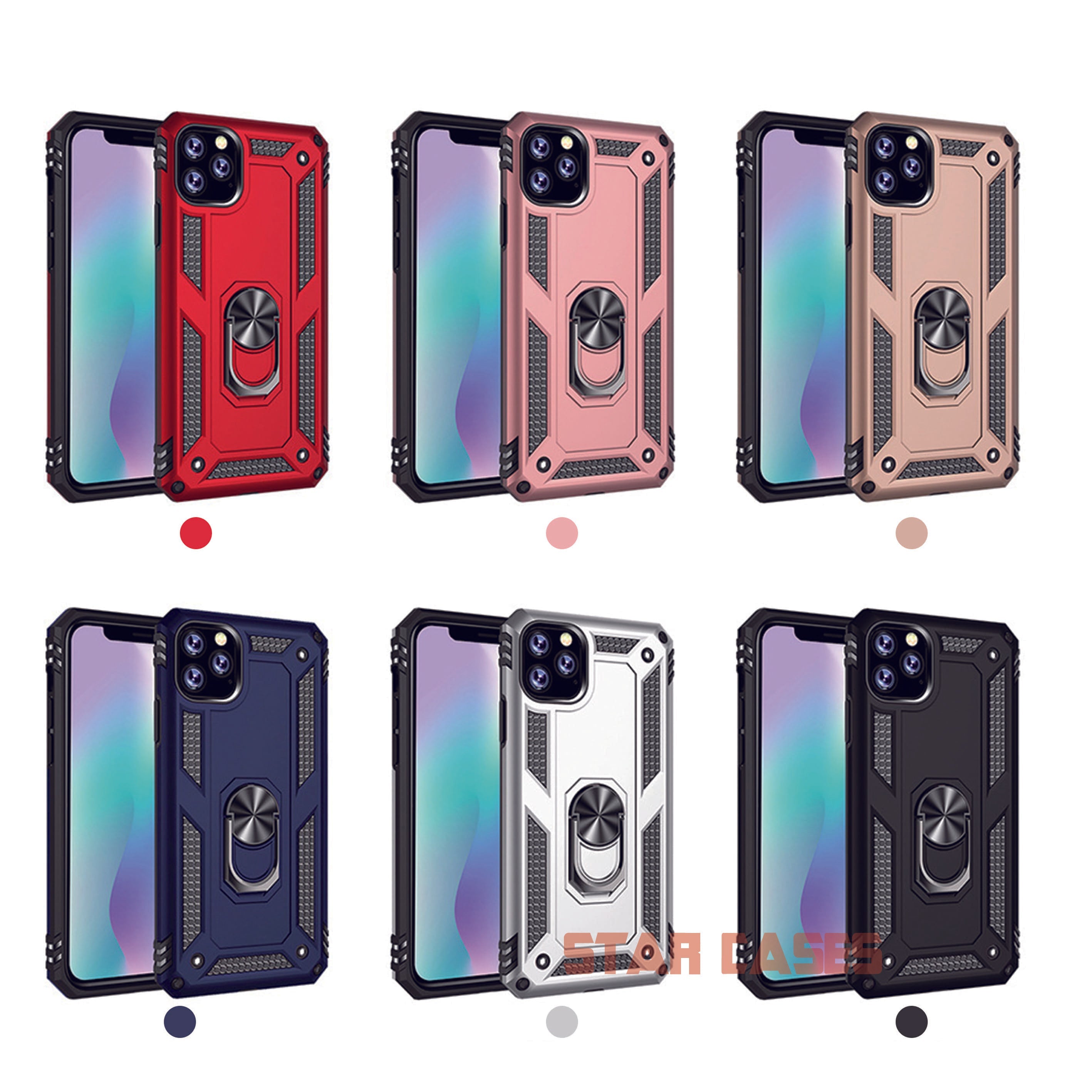 iPhone XR Military Ring Holder Magnetic Case