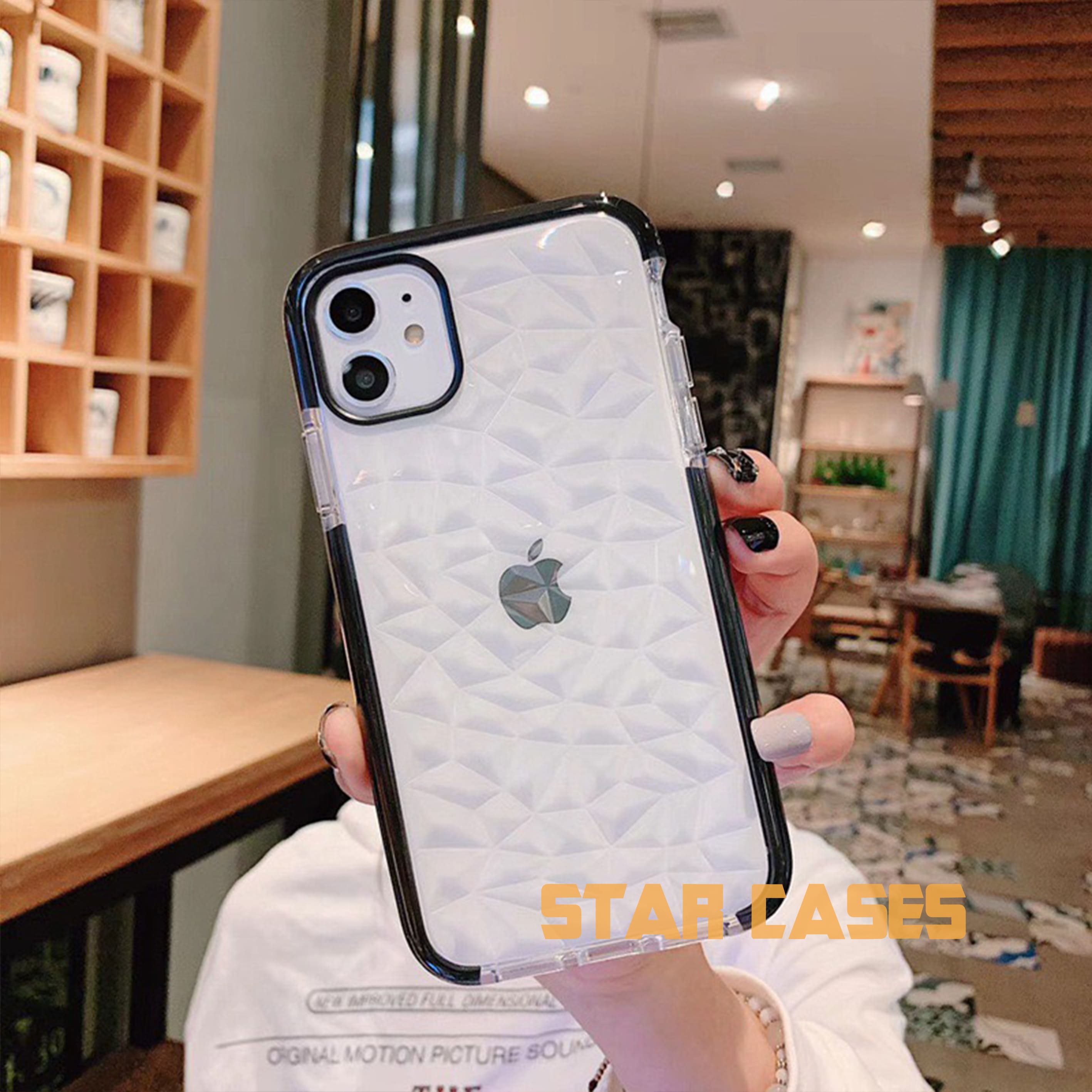 iPhone Xs Max Triangle Diamond Shockproof Case