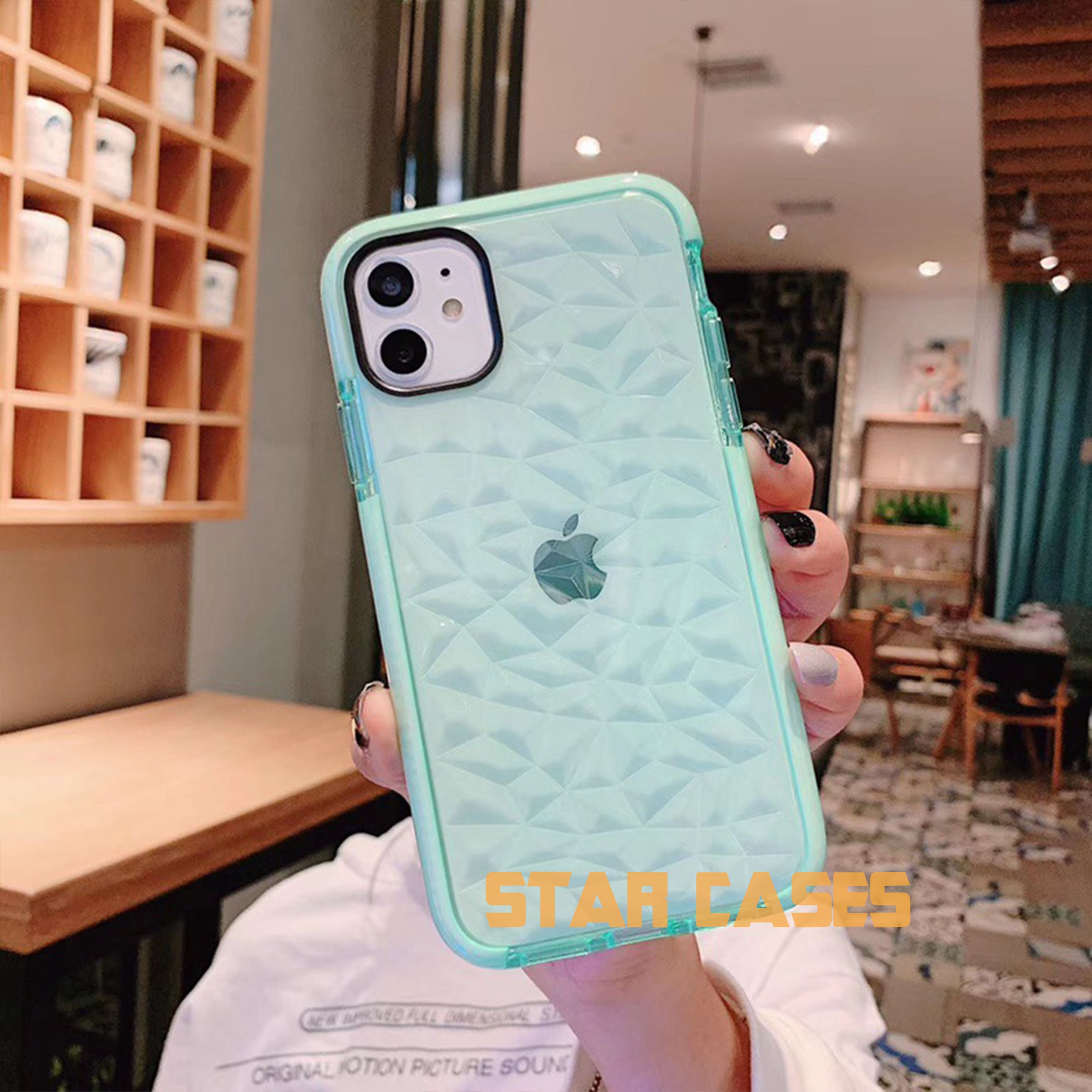 iPhone Xs Max Triangle Diamond Shockproof Case