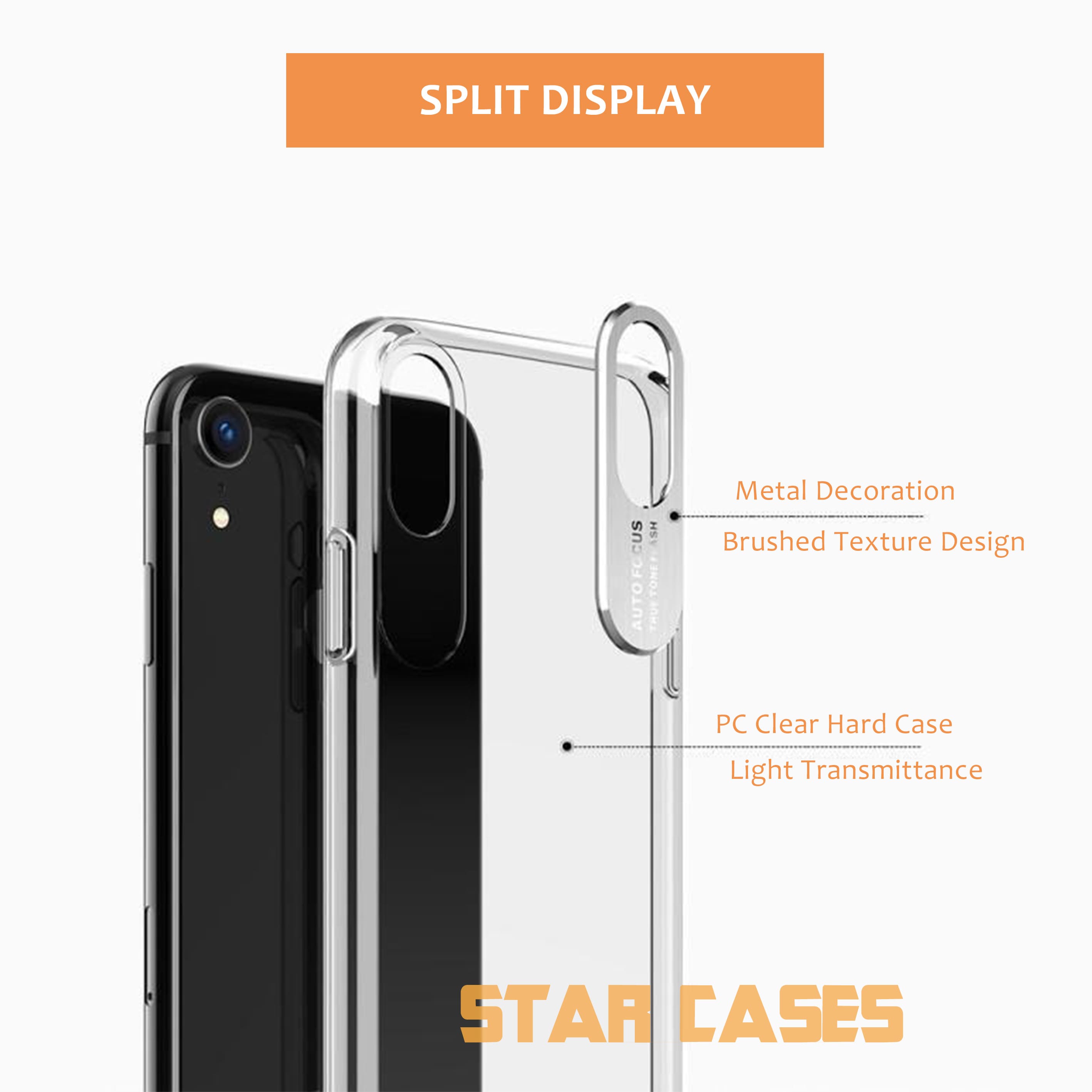iPhone 11 Pro Max Clear Ring Holder Hard Case