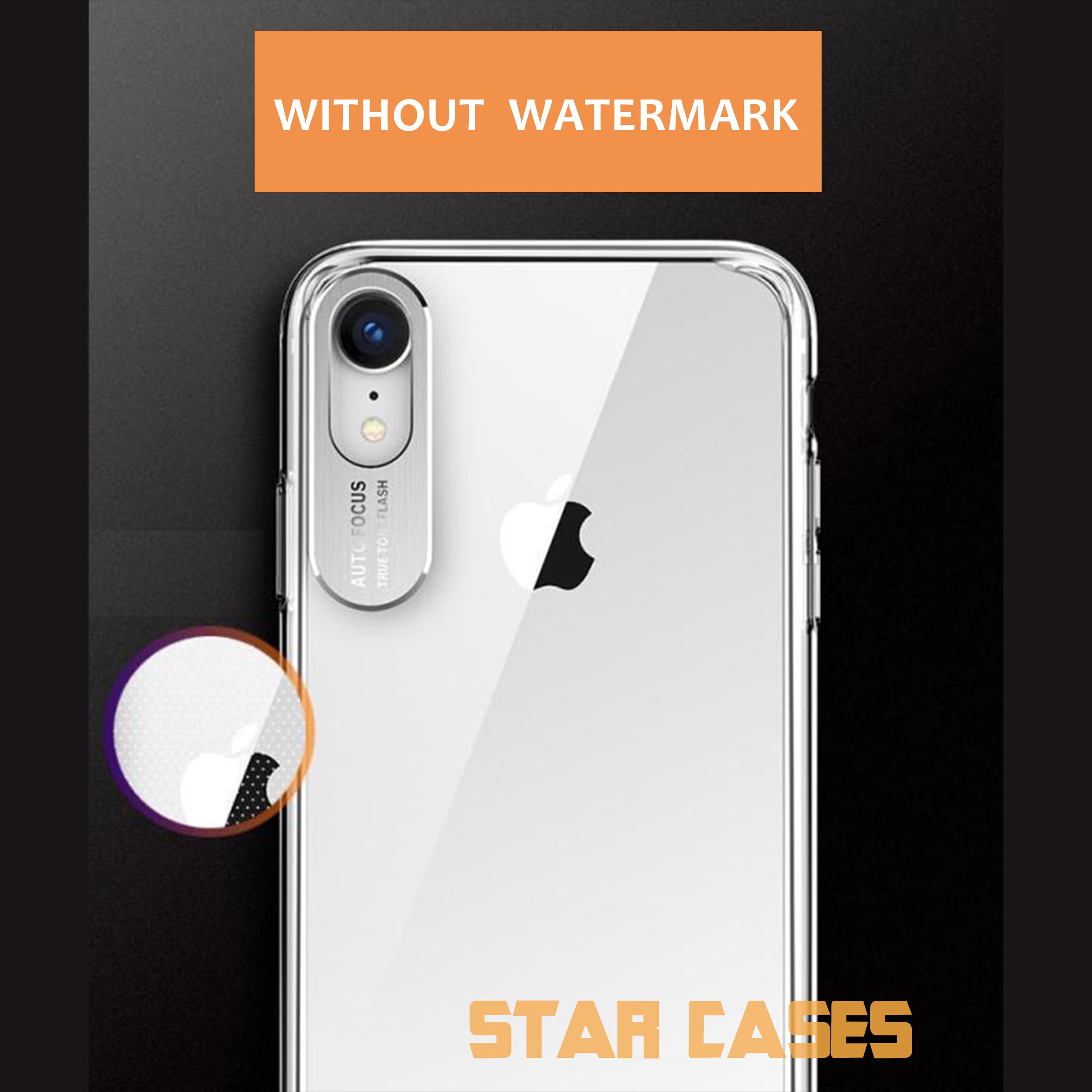 iPhone XS Max Clear Ring Holder Hard Case