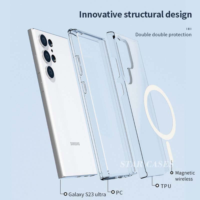 Samsung S23 Plus Terminator Magsafe Hard Clear Case