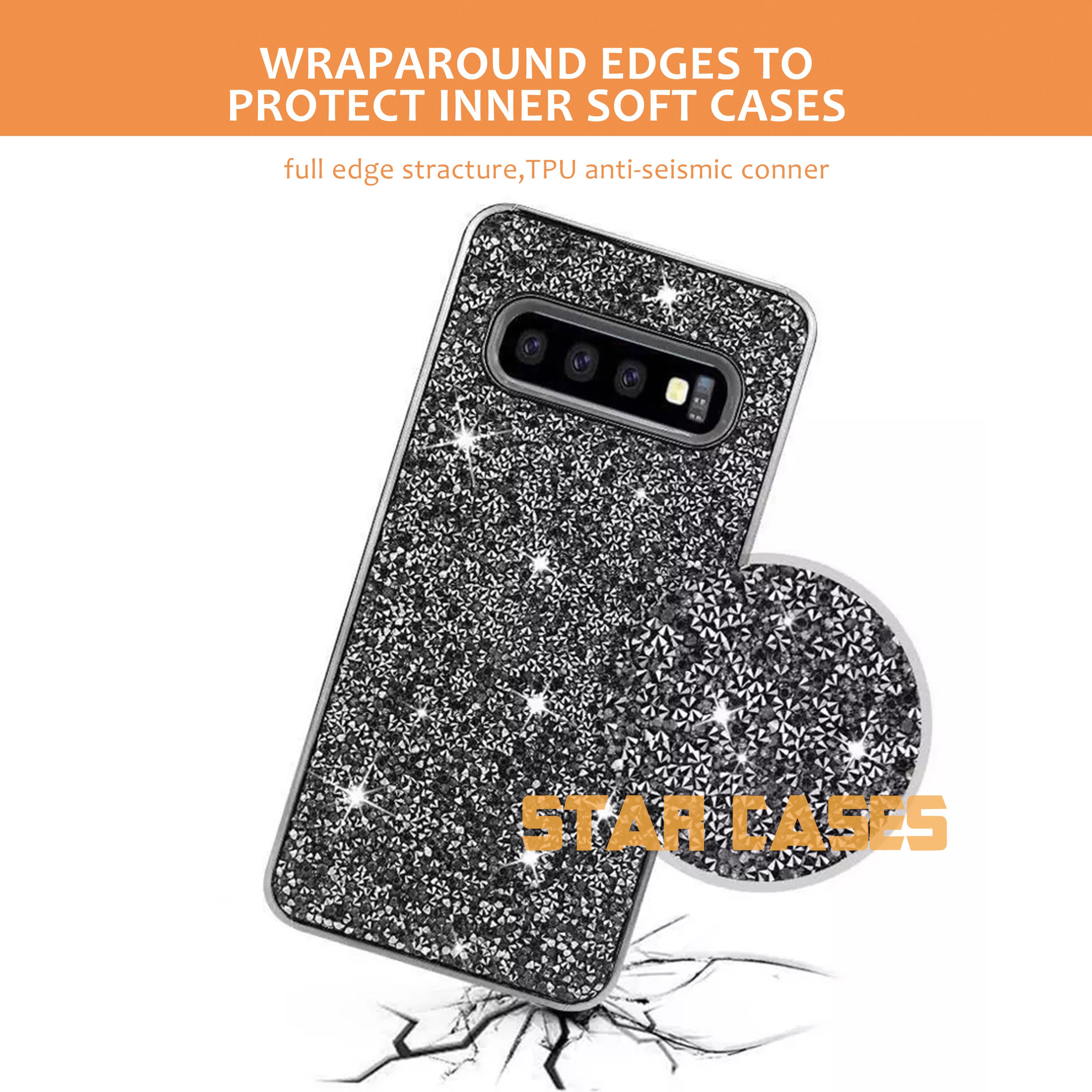 Samsung Note 20 Sparkling Diamond Shockproof Hard Case